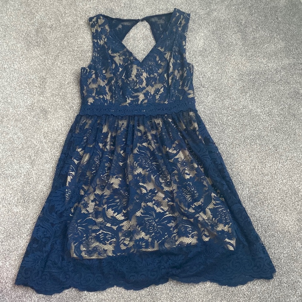 Francesca’s Navy Dress